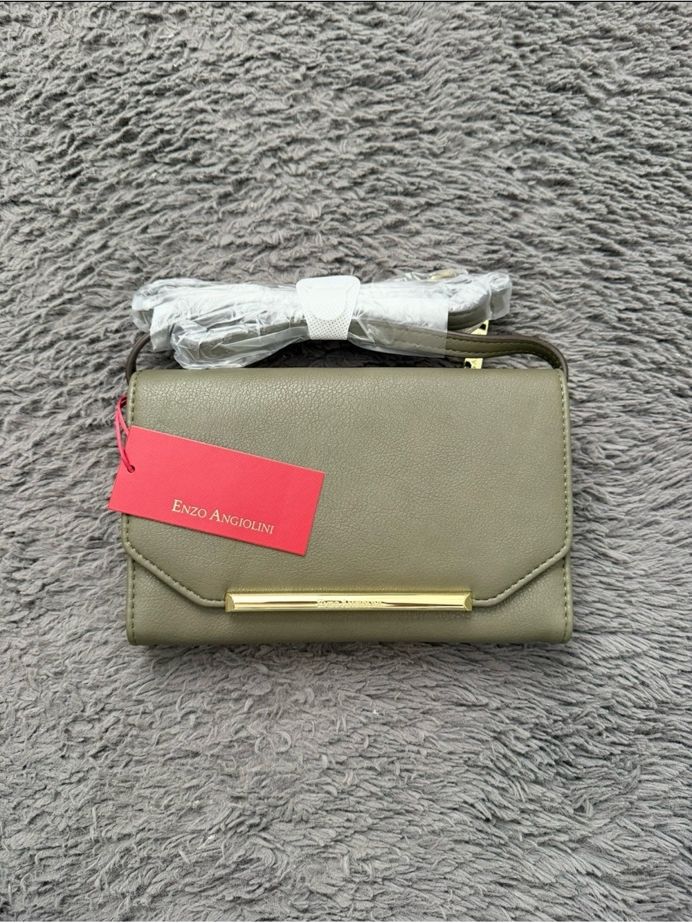Enzo Angiolini Olive Green Flap Wallet Crossbody Bag – NWT